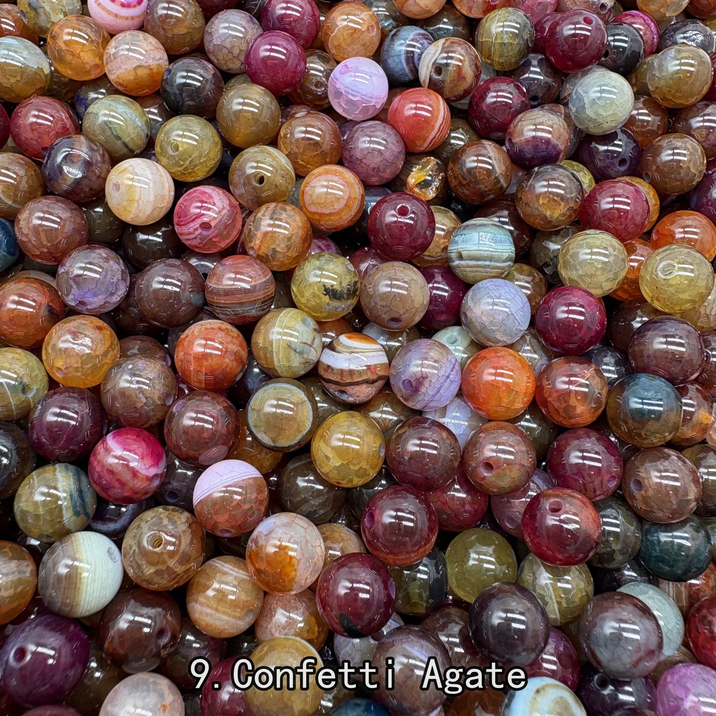 Hot Sale【8mm Size】Crystal Beads; 1 Order=16 Spoons; Buy 8 Spoons Get 8 Spoons For Free
