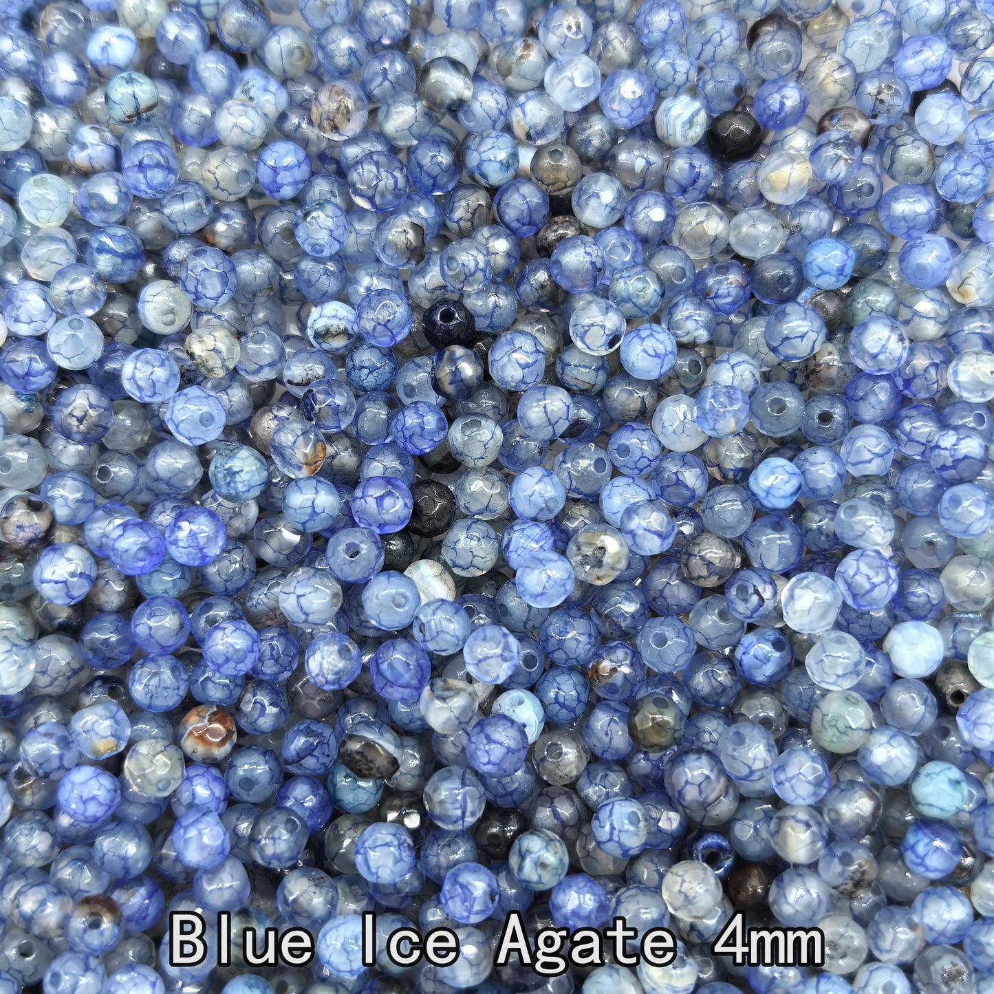 【4mm Size】Crystal Bead; 1 order = 8 spoons