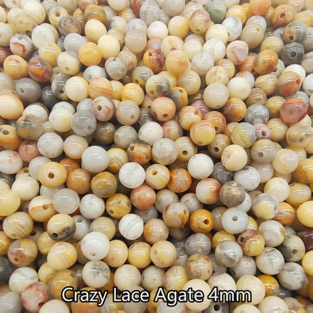 【4mm Size】Crystal Bead; 1 order = 8 spoons