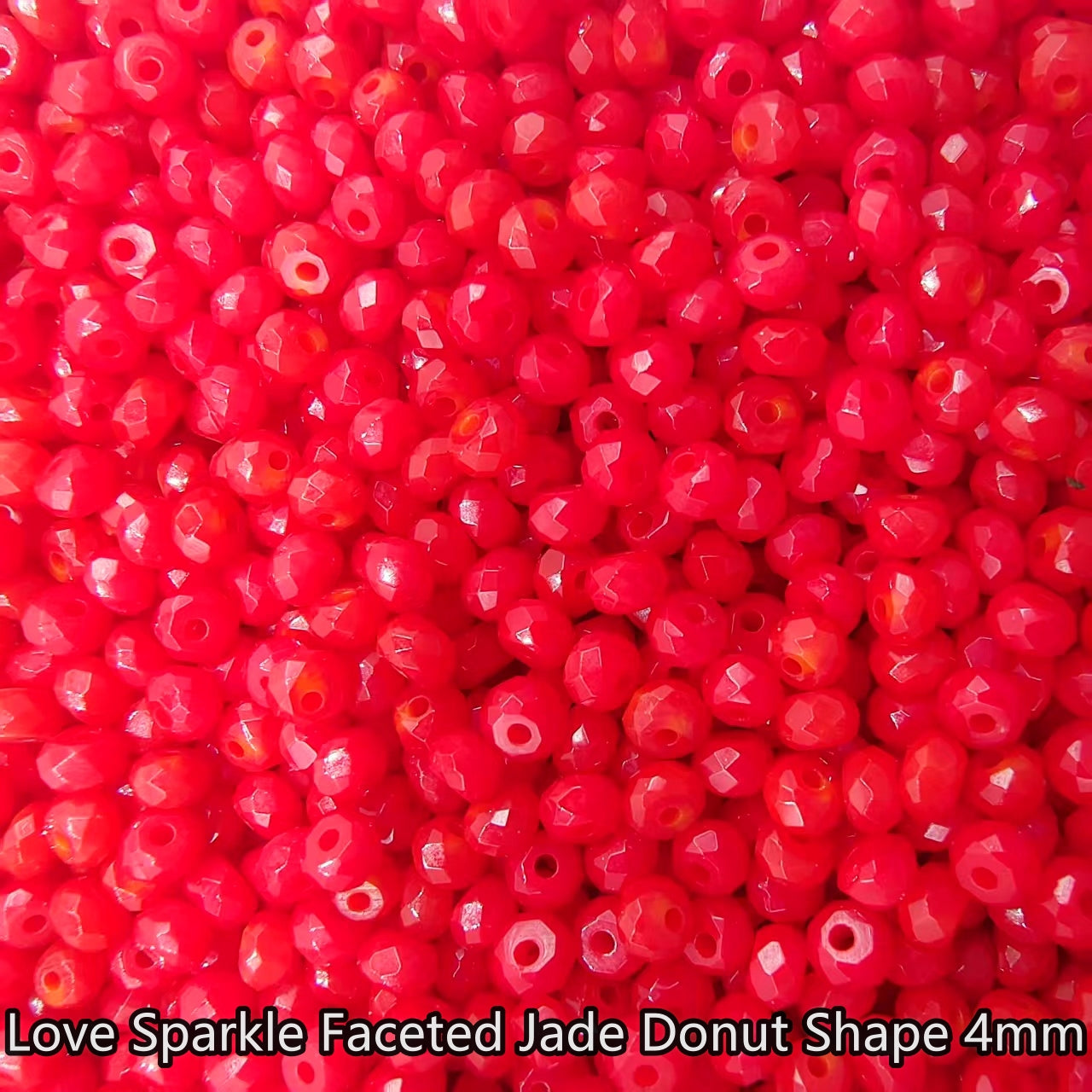 【4mm Size】Crystal Bead; 1 order = 8 spoons