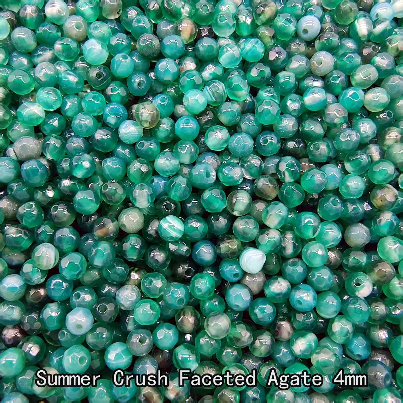 【4mm Size】Crystal Bead; 1 order = 8 spoons
